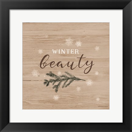 Framed Winter Beauty I Print