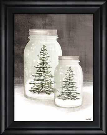 Framed Mason Snowglobes Print