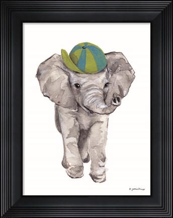 Framed Baby Elephant Print