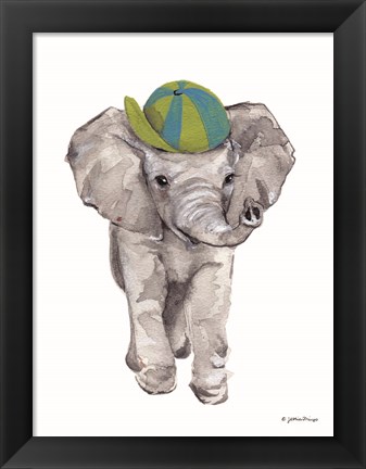 Framed Baby Elephant Print