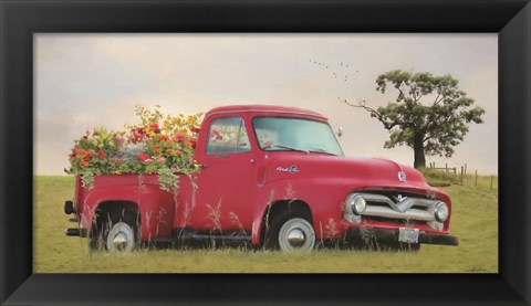 Framed Truckload of Happiness Print