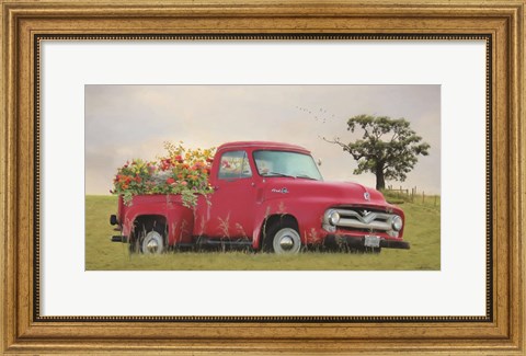 Framed Truckload of Happiness Print