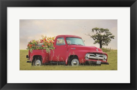 Framed Truckload of Happiness Print