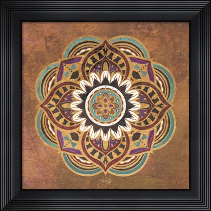 Framed Boho Medallion II Print