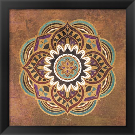 Framed Boho Medallion II Print