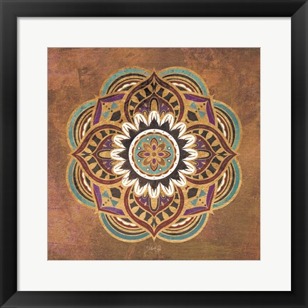 Framed Boho Medallion II Print