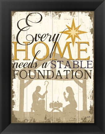 Framed Stable Foundation Print