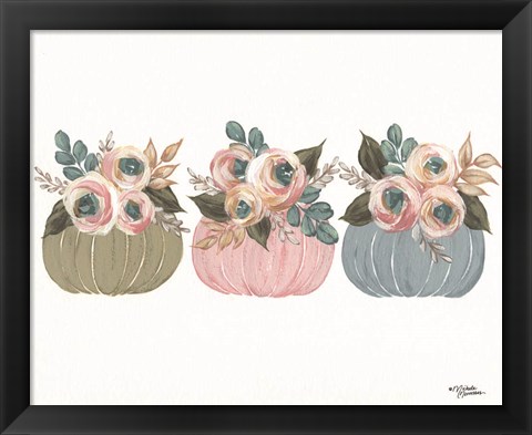 Framed Pumpkin Trio Print