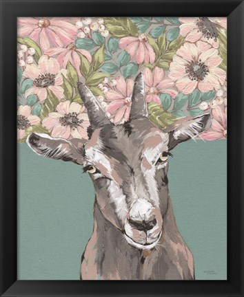 Framed Gertie the Goat Print