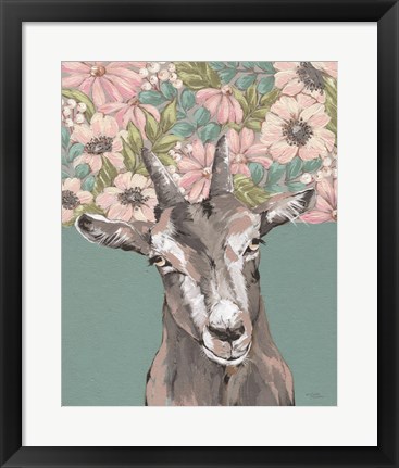 Framed Gertie the Goat Print