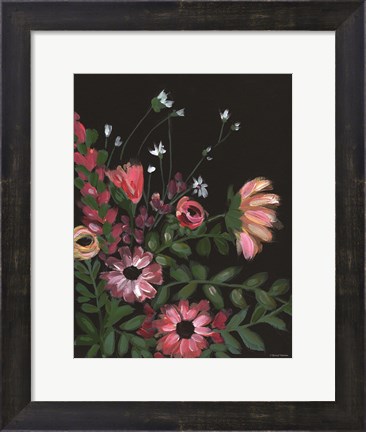 Framed Dark and Moody Florals 1 Print