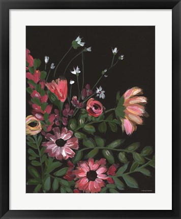 Framed Dark and Moody Florals 1 Print