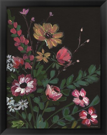 Framed Dark and Moody Florals 2 Print