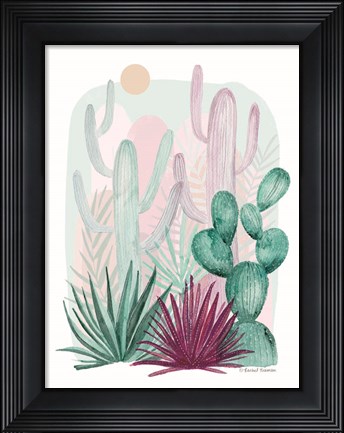 Framed Cactus Summer Print