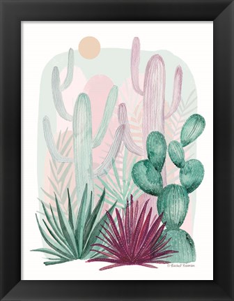 Framed Cactus Summer Print