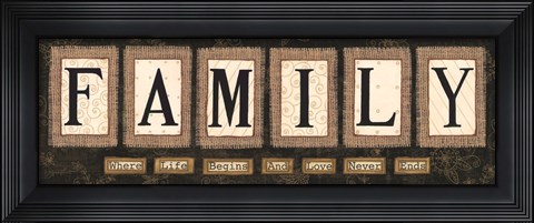 Framed Family Print