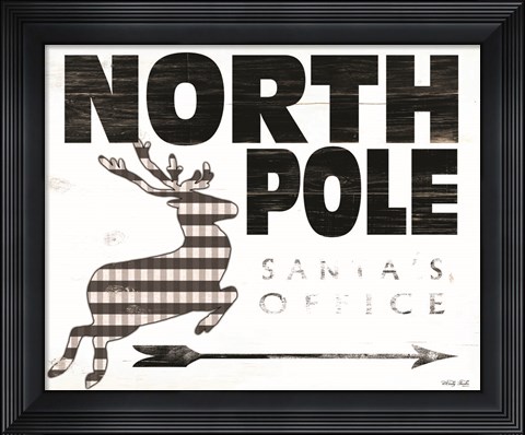 Framed North Pole Office Print