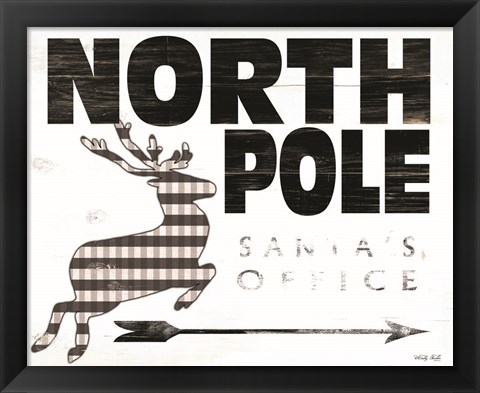 Framed North Pole Office Print