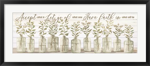 Framed Accept What Is Print