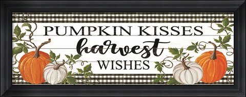 Framed Pumpkin Kisses Print