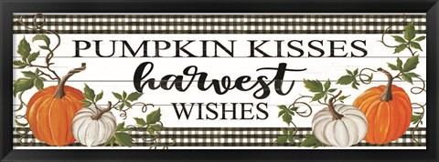 Framed Pumpkin Kisses Print