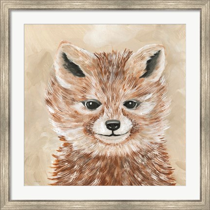 Framed Freckles the Fox Print