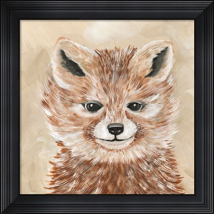 Framed Freckles the Fox Print