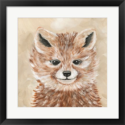 Framed Freckles the Fox Print