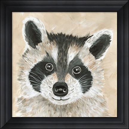 Framed Roxie the Raccoon Print
