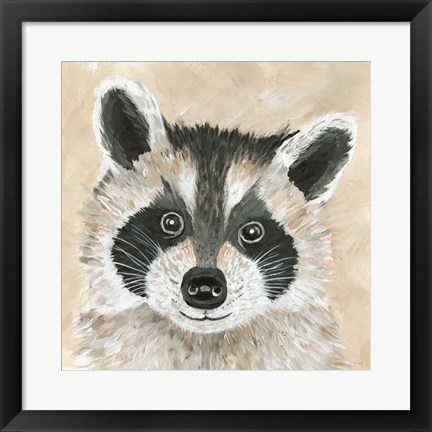 Framed Roxie the Raccoon Print