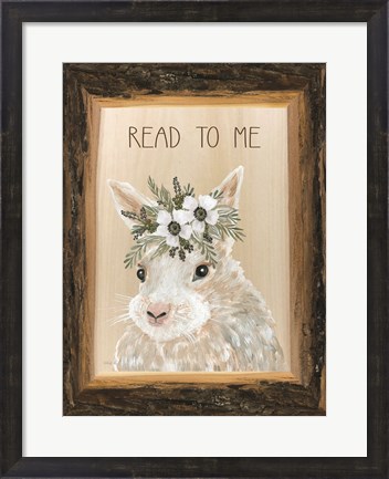 Framed Read to Me Bunny Print