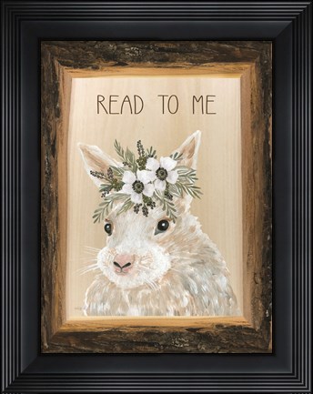 Framed Read to Me Bunny Print
