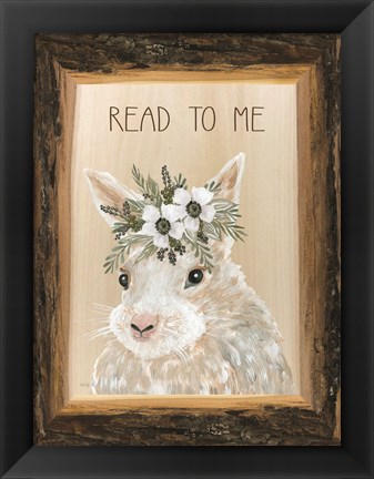 Framed Read to Me Bunny Print