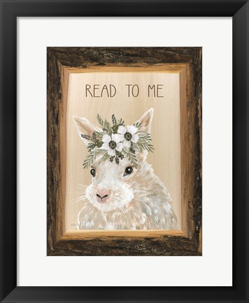 Framed Read to Me Bunny Print