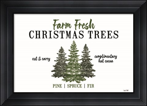 Framed Christmas Tree Farm Print