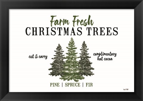 Framed Christmas Tree Farm Print