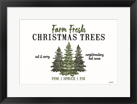Framed Christmas Tree Farm Print