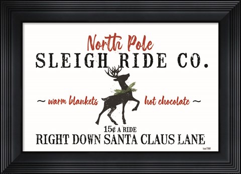 Framed Sleigh Rides Print