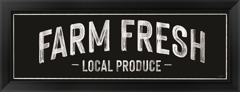 Framed Farm Fresh Local Produce Print