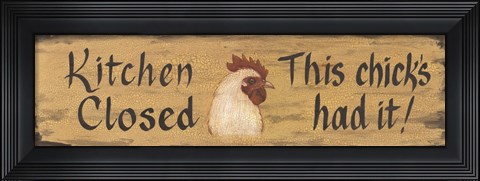 Framed Kitchen Closed Print
