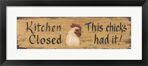 Framed Kitchen Closed Print