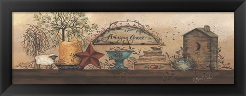 Framed Amazing Grace Shelf Print