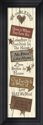 Framed We Are Blessed Print