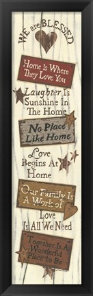 Framed We Are Blessed Print