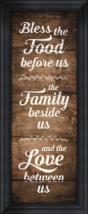 Framed Bless the Food Before Us Print