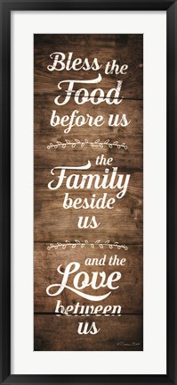 Framed Bless the Food Before Us Print