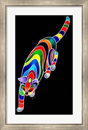 Framed Carnival Cats 2 Print