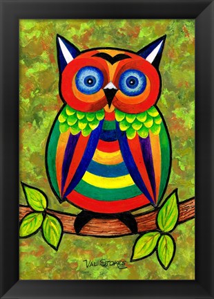 Framed Carnival Owl Print
