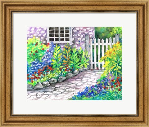Framed Garden Gate Print
