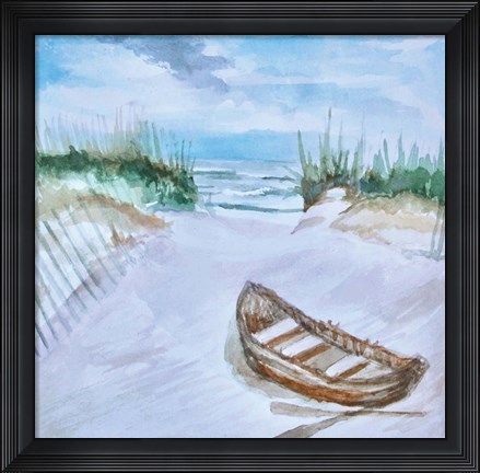 Framed Trip to the Beach Print